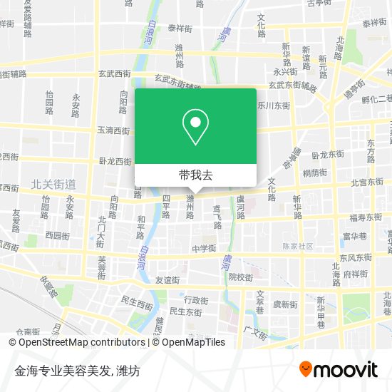 金海专业美容美发地图