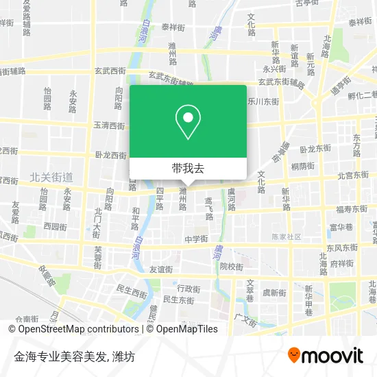 金海专业美容美发地图