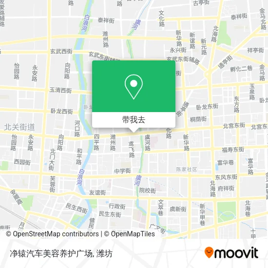 净辕汽车美容养护广场地图