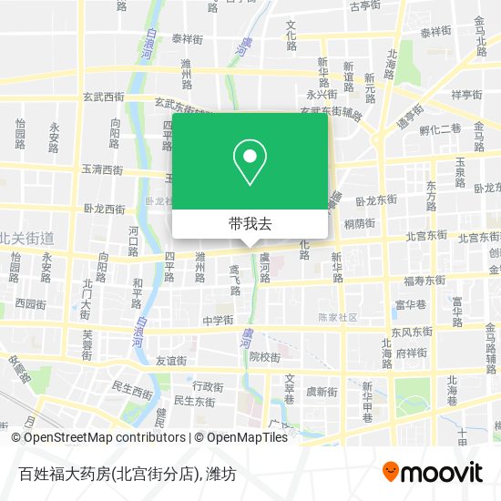百姓福大药房(北宫街分店)地图