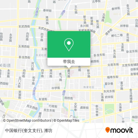 中国银行(奎文支行)地图