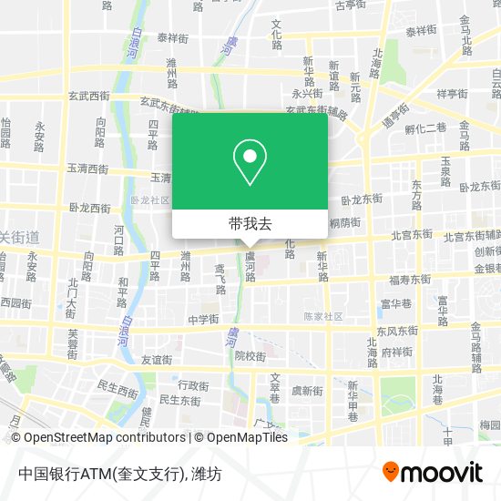 中国银行ATM(奎文支行)地图