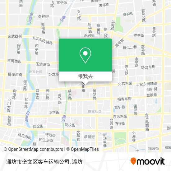 潍坊市奎文区客车运输公司地图