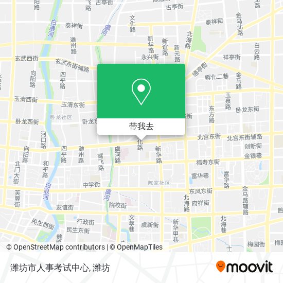 潍坊市人事考试中心地图