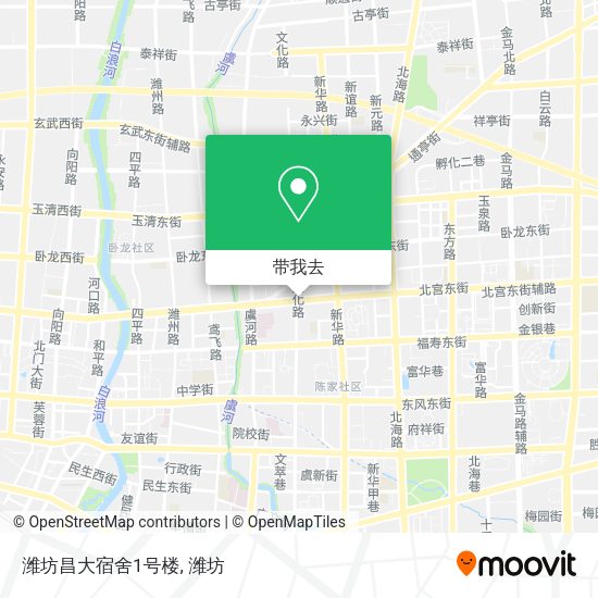 潍坊昌大宿舍1号楼地图
