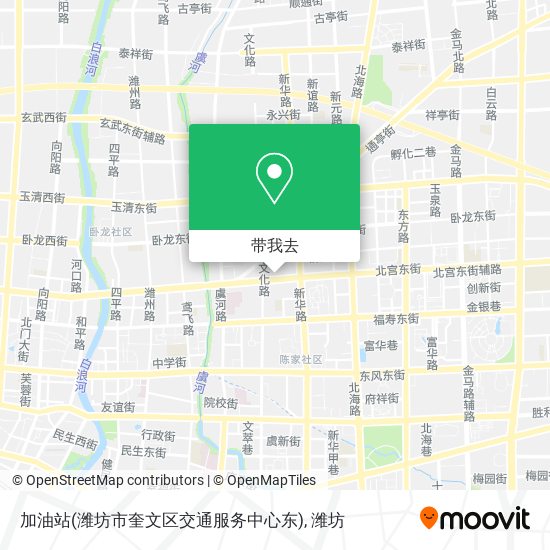 加油站(潍坊市奎文区交通服务中心东)地图