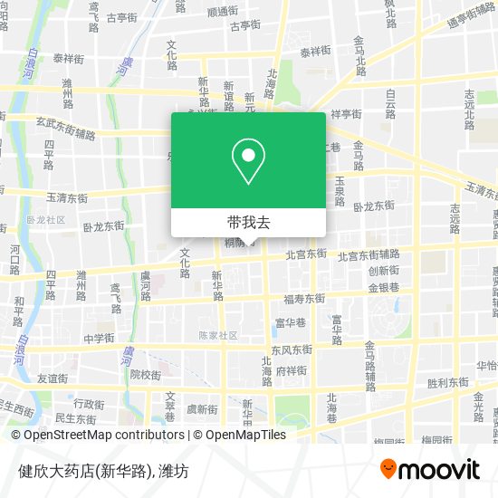 健欣大药店(新华路)地图