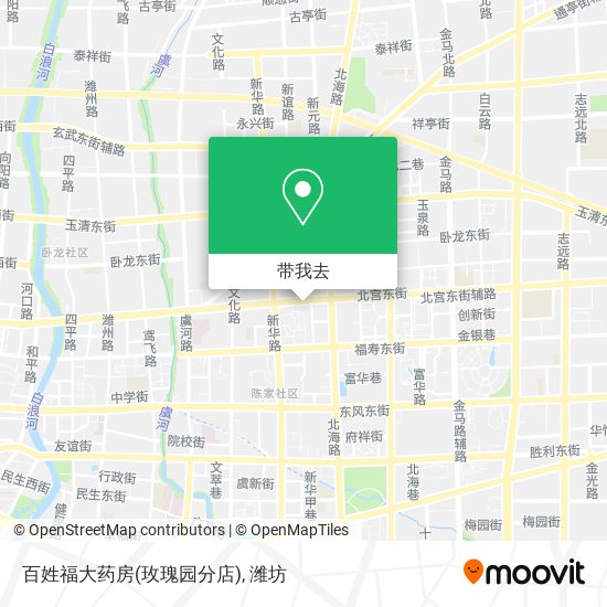 百姓福大药房(玫瑰园分店)地图
