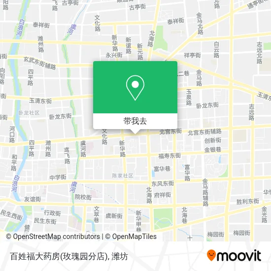 百姓福大药房(玫瑰园分店)地图