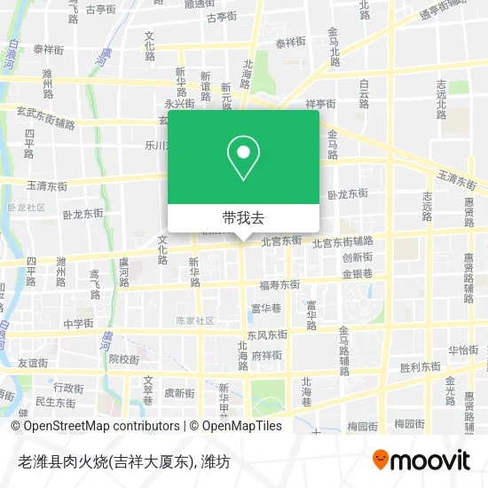 老潍县肉火烧(吉祥大厦东)地图