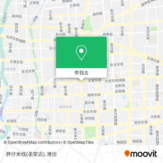 胖仔米线(圣荣店)地图