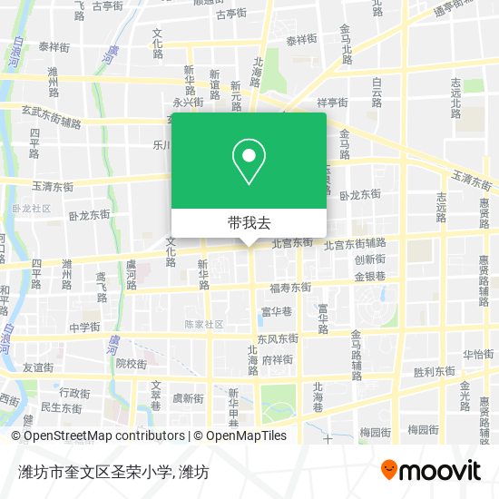 潍坊市奎文区圣荣小学地图