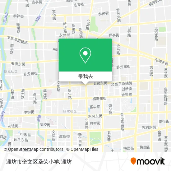 潍坊市奎文区圣荣小学地图