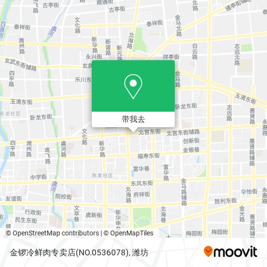 金锣冷鲜肉专卖店(NO.0536078)地图