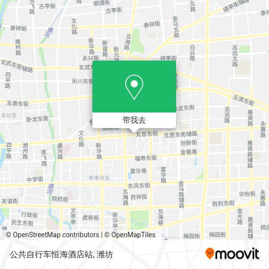 公共自行车恒海酒店站地图