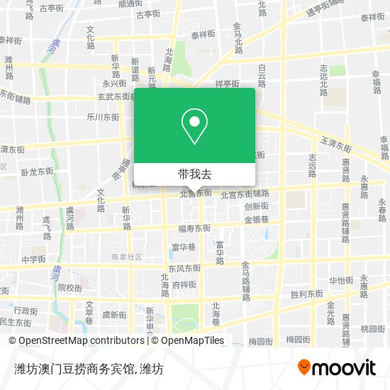 潍坊澳门豆捞商务宾馆地图