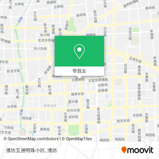 潍坊五洲明珠小区地图