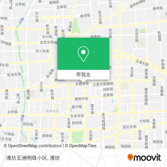 潍坊五洲明珠小区地图