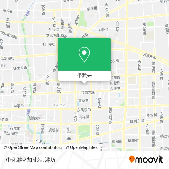 中化潍坊加油站地图