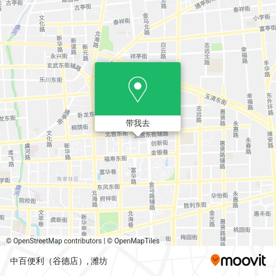 中百便利（谷德店）地图