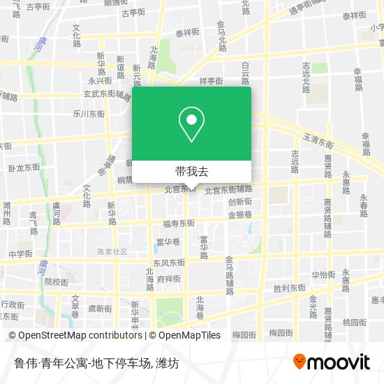 鲁伟·青年公寓-地下停车场地图