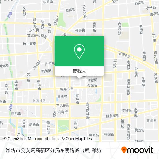 潍坊市公安局高新区分局东明路派出所地图
