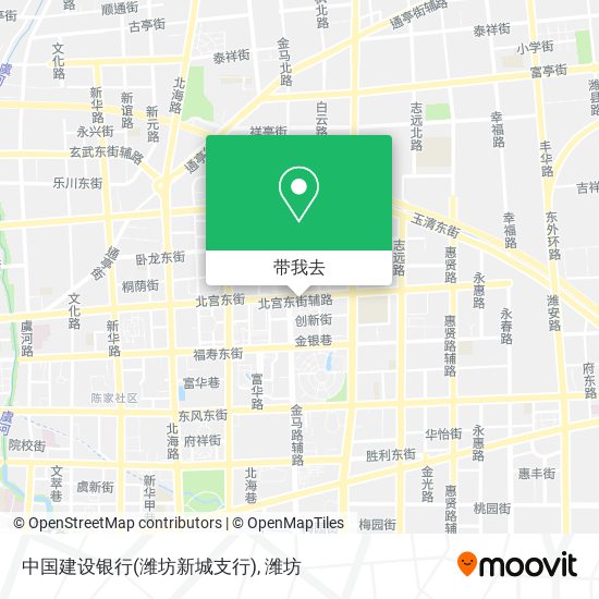 中国建设银行(潍坊新城支行)地图