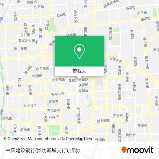 中国建设银行(潍坊新城支行)地图