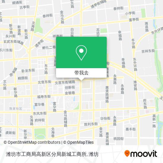 潍坊市工商局高新区分局新城工商所地图
