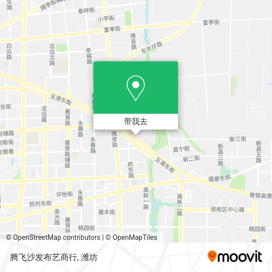腾飞沙发布艺商行地图