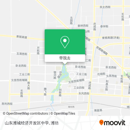 山东潍城经济开发区中学地图