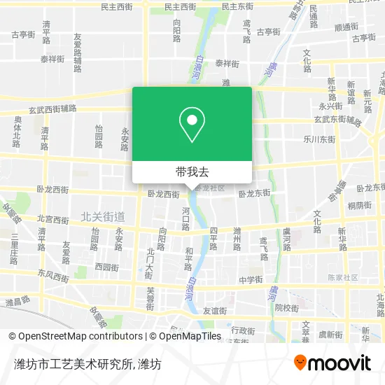 潍坊市工艺美术研究所地图