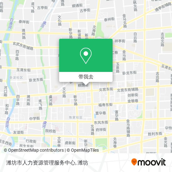 潍坊市人力资源管理服务中心地图