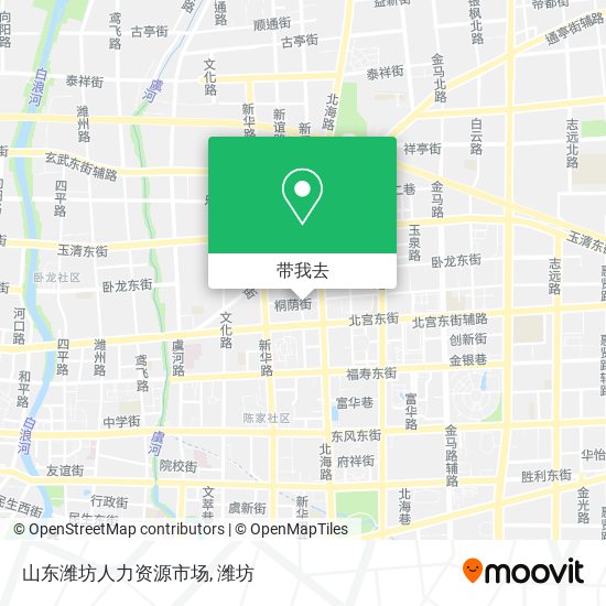 山东潍坊人力资源市场地图