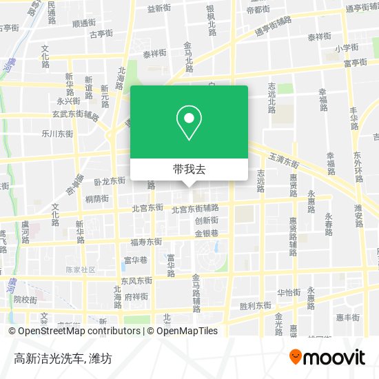 高新洁光洗车地图