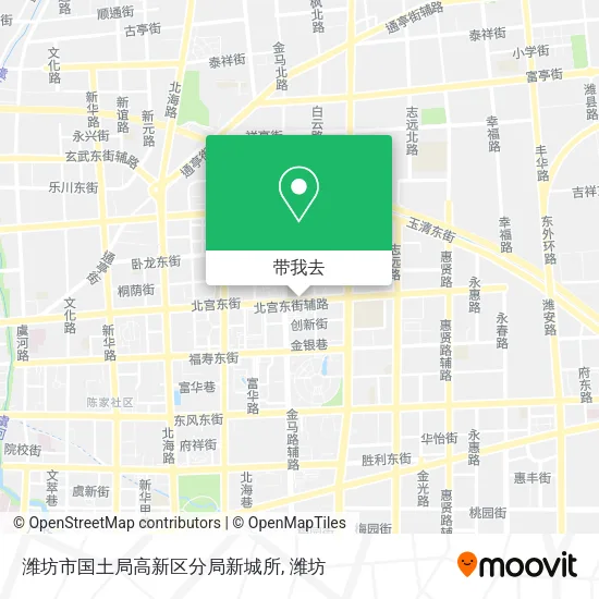 潍坊市国土局高新区分局新城所地图