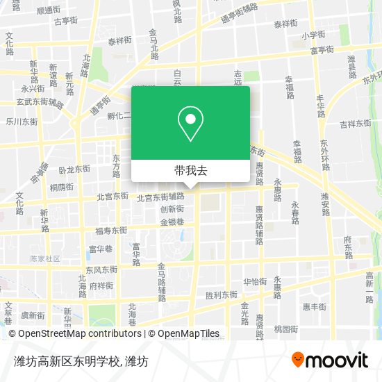 潍坊高新区东明学校地图