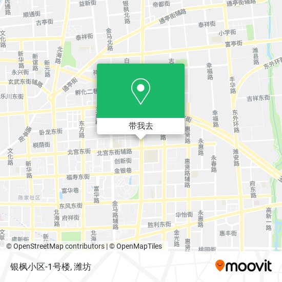 银枫小区-1号楼地图