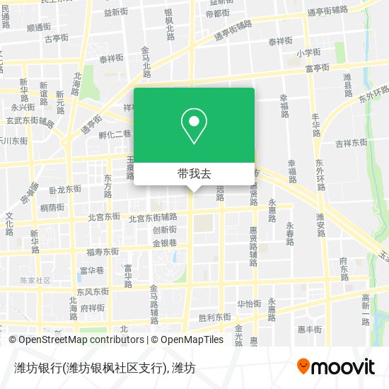 潍坊银行(潍坊银枫社区支行)地图