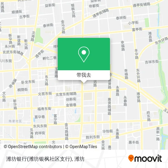 潍坊银行(潍坊银枫社区支行)地图