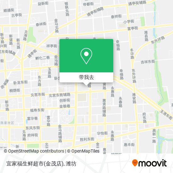 宜家福生鲜超市(金茂店)地图