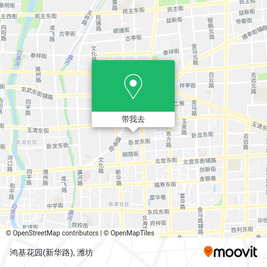 鸿基花园(新华路)地图