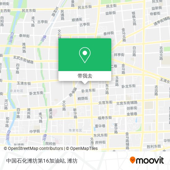 中国石化潍坊第16加油站地图