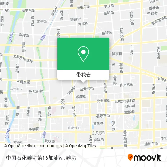 中国石化潍坊第16加油站地图