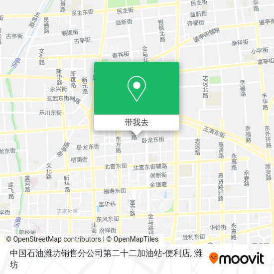 中国石油潍坊销售分公司第二十二加油站-便利店地图