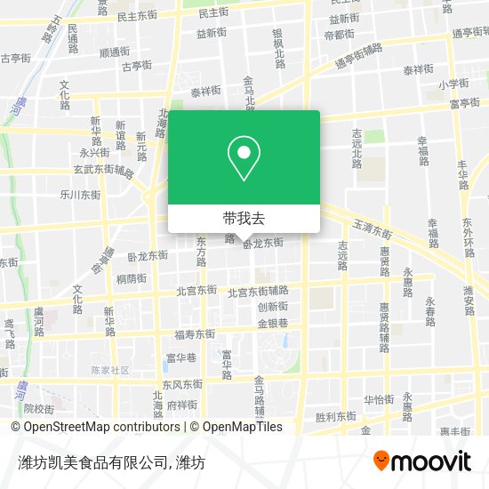 潍坊凯美食品有限公司地图