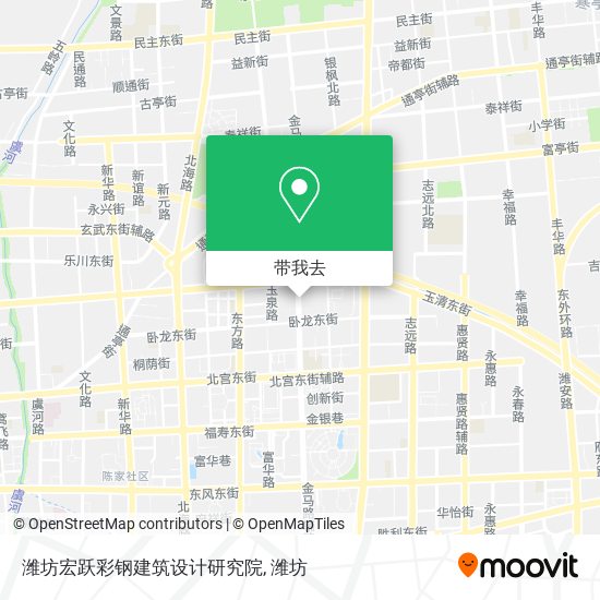 潍坊宏跃彩钢建筑设计研究院地图