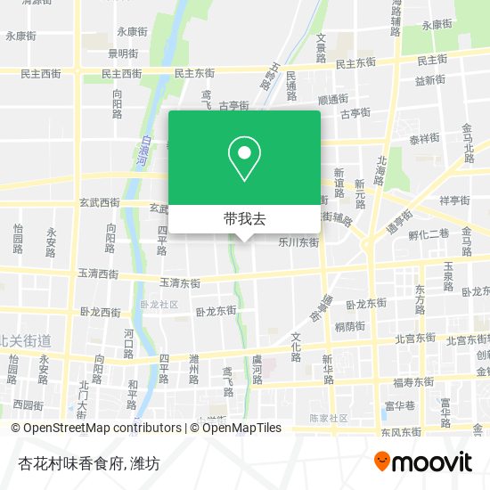 杏花村味香食府地图
