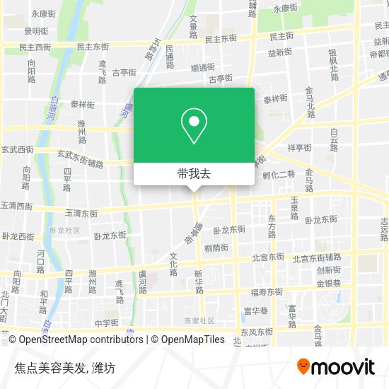 焦点美容美发地图
