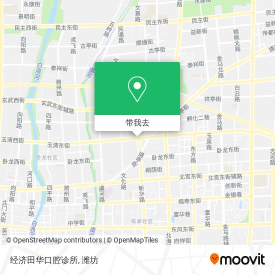 经济田华口腔诊所地图